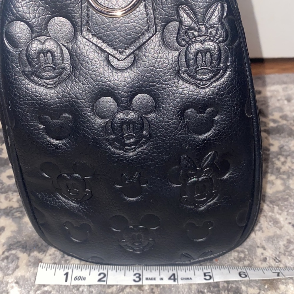 Loungefly Disney Mickie and Minnie satchel purse faux leather zipper closure - Picture 10 of 11